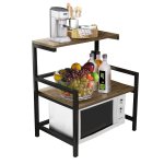 TRENDY VIBES Storage Shelf | Microwave Dish Rack | Kitchen Shelf | Microwave, Oven, Seasoning Dish Rack | Kitchen Organizer